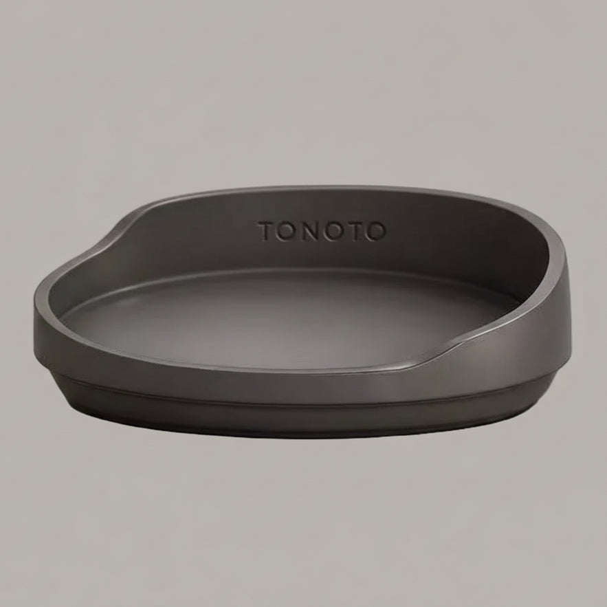 TONOTO 浅型ペットボウル チャコール