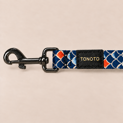 TONOTO 犬用リード 錦鯉柄 全長120cm 高密度ポリエステル Sサイズ Mサイズ