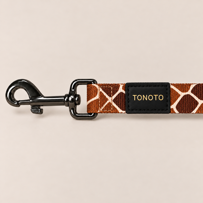 TONOTO 犬用リード キリン柄 全長120cm 高密度ポリエステル Sサイズ Mサイズ